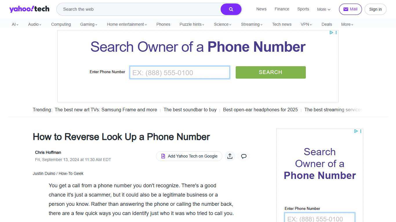 How to Reverse Look Up a Phone Number